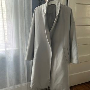 Light Smokey gray coat with belt